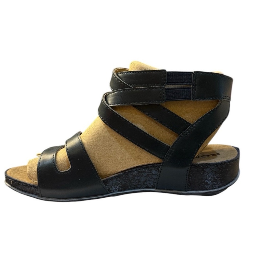 Romika Wedge Gladiator Sandals Strappy Blue Size 37 US 6.5 Josef Seibel